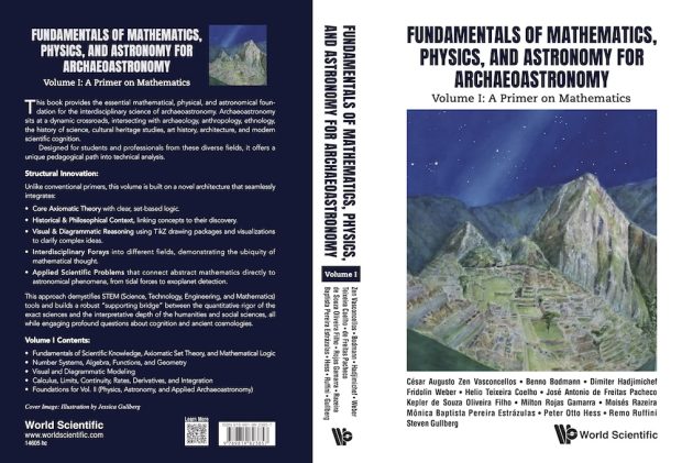 Book cover of fundamentals of mathematics, physics, and astronomy for archaeostronomy.